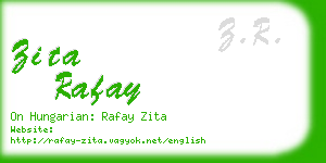 zita rafay business card